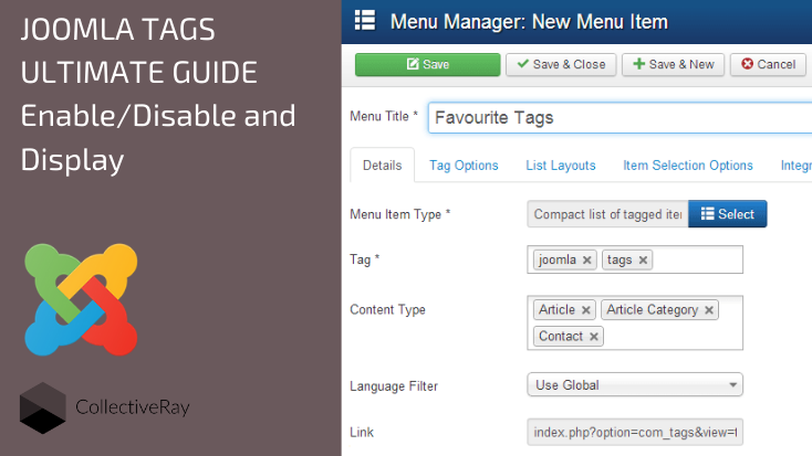 Joomla tags